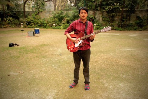 A man and his guitar